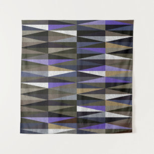 Colourful diamond floor tiles, high-resolution. tapestry