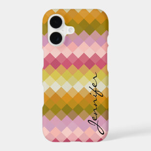 Colourful Diamond Geometric Pattern #18