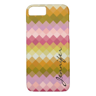 Colourful Diamond Geometric Pattern #18 iPhone 8/7 Case