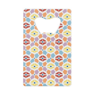 Colourful diamonds ikat geometric