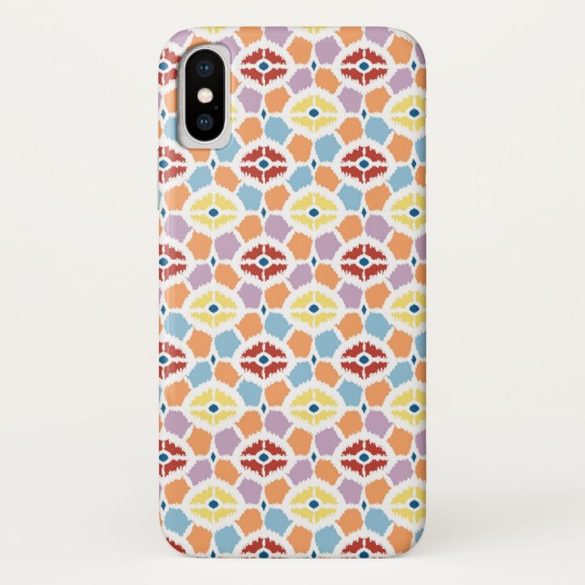Colourful diamonds ikat geometric Case-Mate iPhone case (Back)