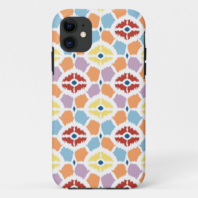 Colourful diamonds ikat geometric Case-Mate iPhone case (Back)