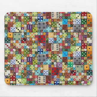 Colourful Dice Mouse Pad