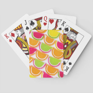 Colourful Different Jelly Candy Playing Cards