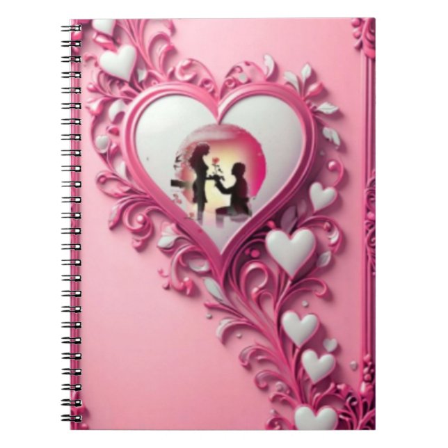 Colourful Digital 3D Design Classic Notebook – Per (Front)