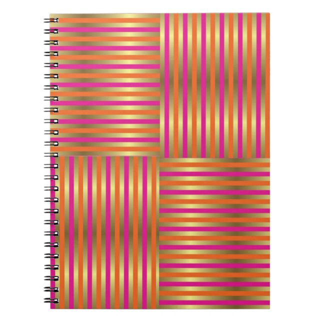 Colourful Digital 3D Design Classic Notebook – Per (Front)