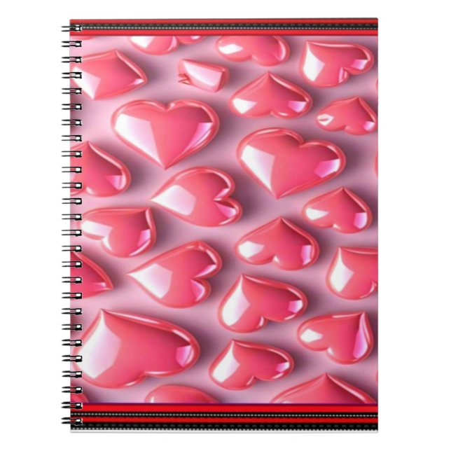 Colourful Digital 3D Design Classic Notebook – Per (Front)