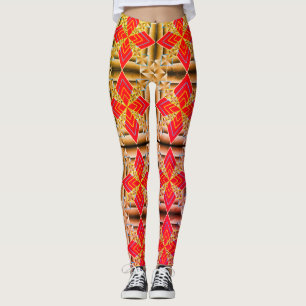 Colourful Digital 3D Design Leggings – Perfect Fit