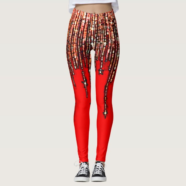 Colourful Digital 3D Design Leggings – Perfect Fit (Front)