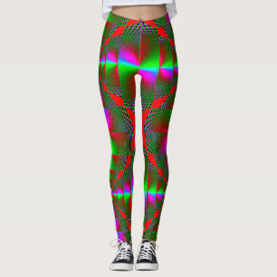 Colourful Digital 3D Design Leggings – Perfect Fit