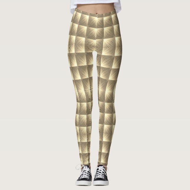 Colourful Digital 3D Design Leggings – Perfect Fit (Front)