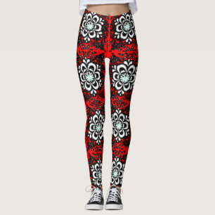Colourful Digital 3D Design Leggings – Perfect Fit