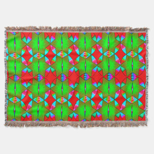 Colourful Digital 3D Design Throw Blanket – Perfec