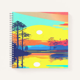 Colourful Digital 3D Spiral Notebook – Perfect Siz