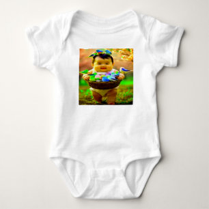 Colourful Digital Design Baby Fine Jersey T-Shirt Bodysuit