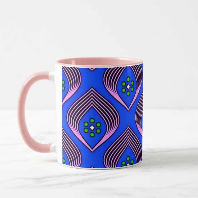 Colourful Digital Design Combo Mug - Perfect Size  (Left)