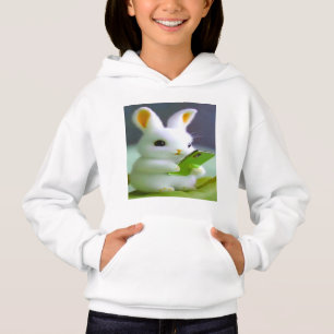Colourful Digital Design Girl's Pullover Hoodie –