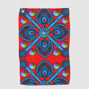 Colourful Digital Design Golf Towel – Perfect Size