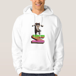Colourful Digital Design Men's Basic Hooded Hoodie