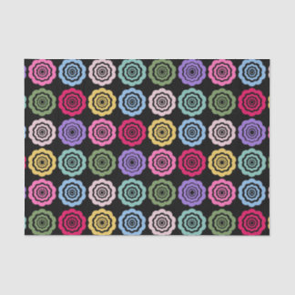 Colourful Digital Flower Pattern Tissue Paper