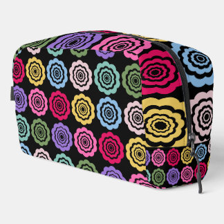 Colourful Digital Flower Pattern Toiletry Bag