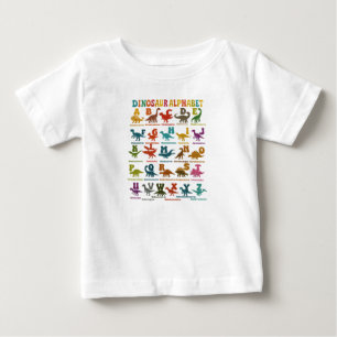Colourful Dinosaur Alphabet Kids T-Shirt
