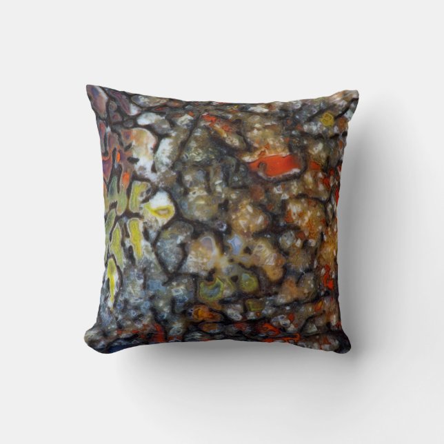 Colourful Dinosaur Bone Cushion (Front)