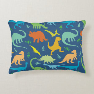 Colourful Dinosaur Pattern Decorative Cushion