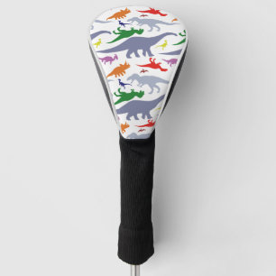 Colourful Dinosaur Pattern (Light) Golf Head Cover