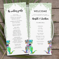 Colourful Dinosaur Theme Wedding