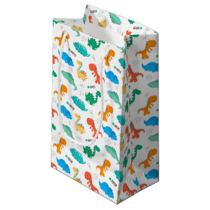 Colourful Dinosaurs Children Kids Birthday Party  Small Gift Bag