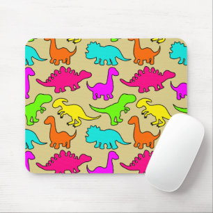 Colourful Dinosaurs Mouse Pad