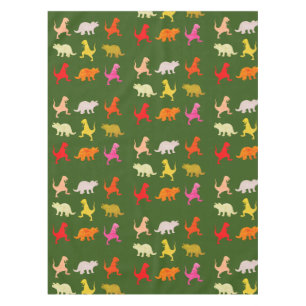 Colourful Dinosaurs pattern Tablecloth