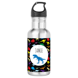 Colourful Dinosaurs Watercolor Kids Pattern 532 Ml Water Bottle