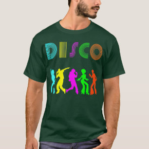 Colourful Disco Roller Disco Vintage Retro 1970s T-Shirt