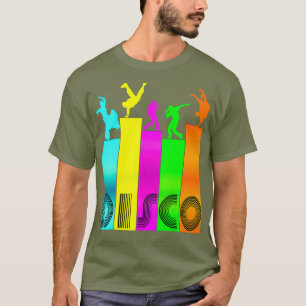 Colourful Disco shirt Roller Disco Vintage Retro