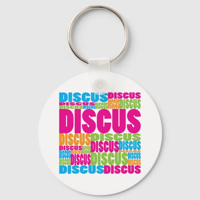 Colourful Discus Key Ring (Front)