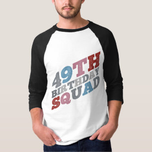 Colourful Distressed 49th birthday squad T-Shirt