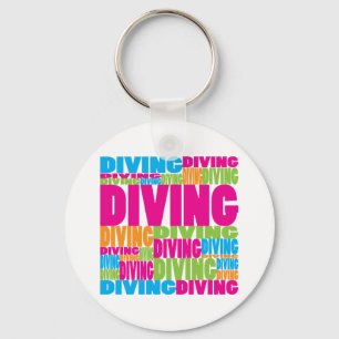 Colourful Diving Key Ring