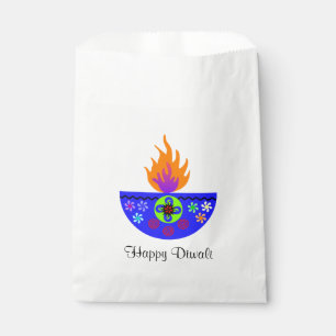 Colourful Diwali Lamp Diya Favour Bag
