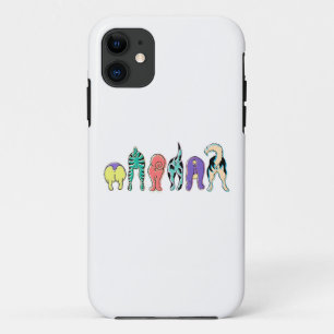 Colourful Dog Butts iPhone 11 Case