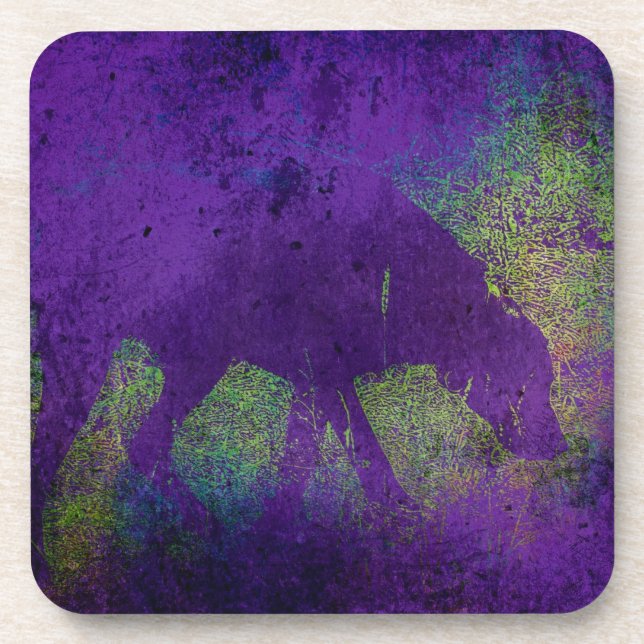 Colourful Dog Coaster (Front)