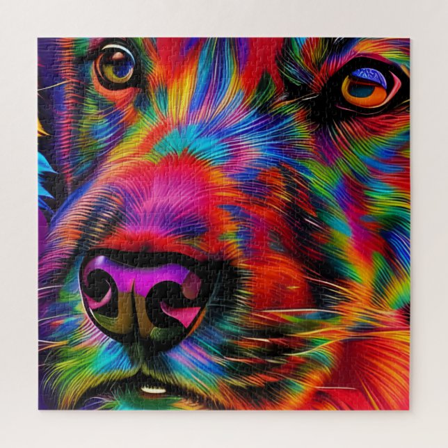 Colourful Dog Jigsaw Puzzle (Vertical)
