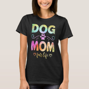 Colourful Dog Mum Fur Life Happy Mothers Day 2022 T-Shirt