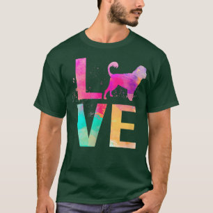 Colourful Dog Mum Gifts Portuguese Water Dog T-Shirt