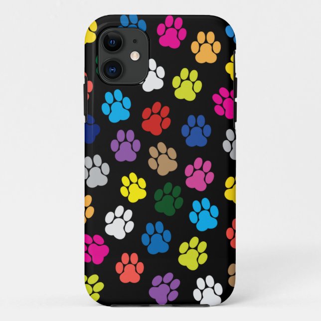 Colourful Dog Paws iPhone 5 Case (Back)