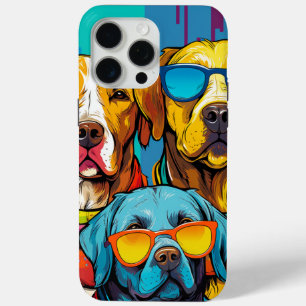 Colourful Dogs iPhone 15 Pro Max Case