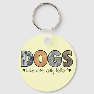 Colourful Dogs Keychain