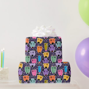 Colourful Dogs Wrapping Paper