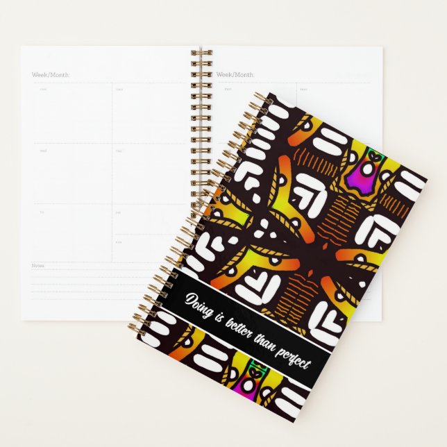 Colourful Doing is better than perfect 2 Planner (Display)